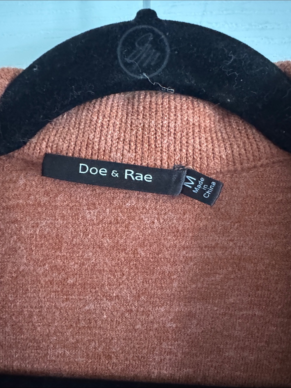 Doe & Rae Rust Knit Blazer - Picture 2 of 4